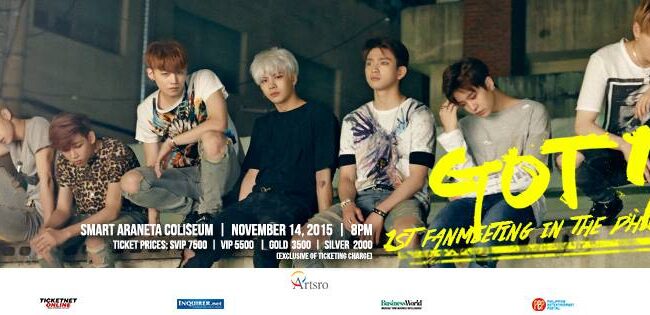 [UPCOMING EVENT] GOT7 1st Fanmeeting in the Philippines