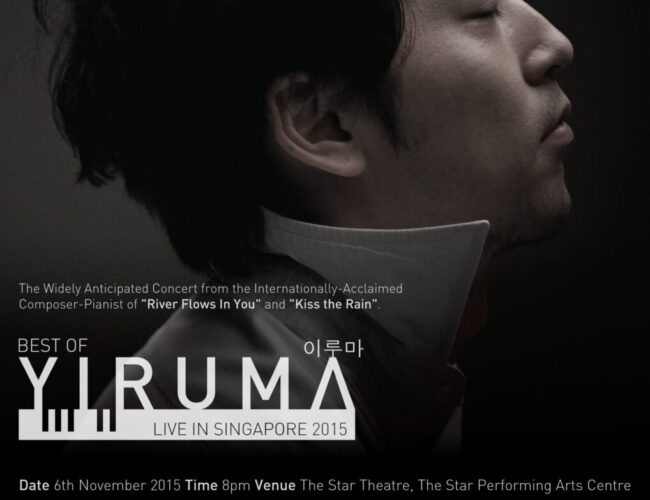 [UPCOMING EVENT] Best of Yiruma Live in Singapore 2015