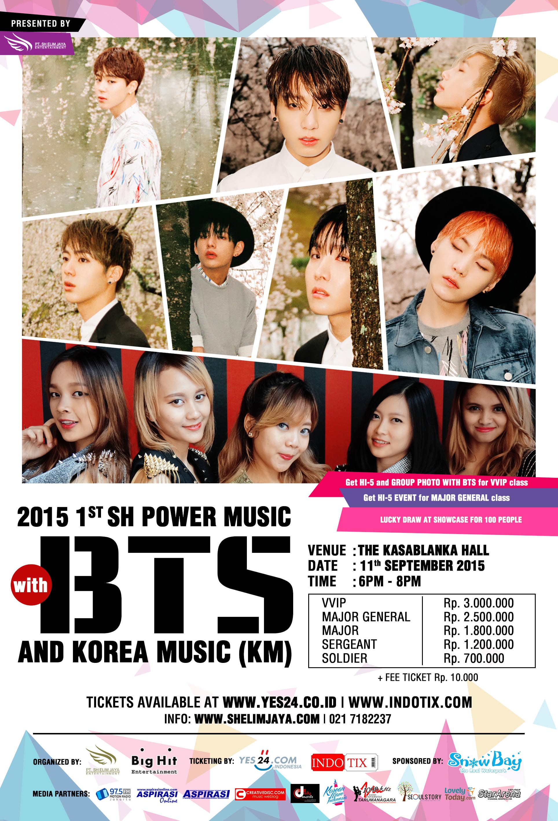 Poster 2015 1st SH Power Music with BTS & KM