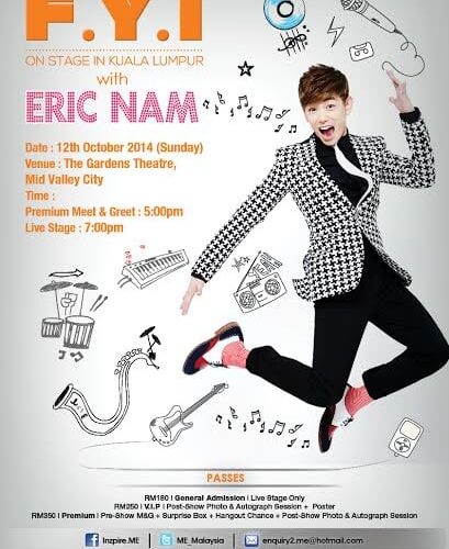 Eric Nam for F.Y.I On Stage in Malaysia