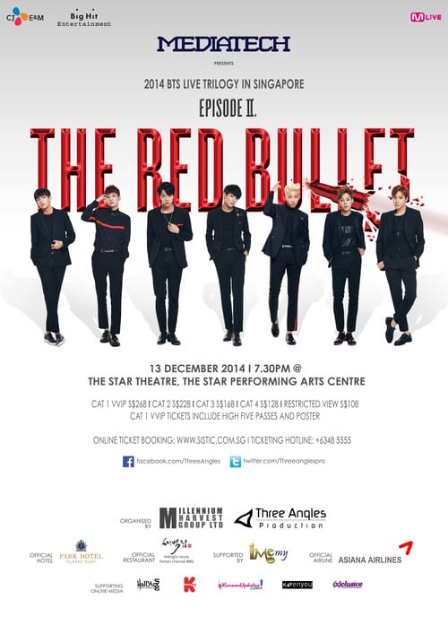 Bts 2014 Live Trilogy Episode Ii The Red Bullet In Singapore