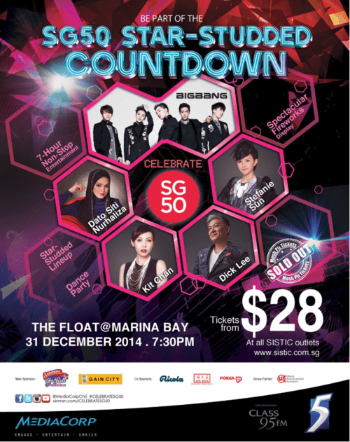 Celebrate Sg50 Countdown Show In Singapore The Seoul Story