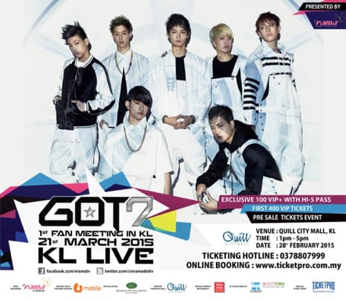 GOT7′s 1st Fan Meeting in Kuala Lumpur