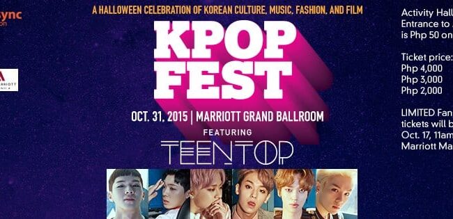 [UPCOMING EVENT] KPOP Fest 2015 in Manila feat. TEEN TOP