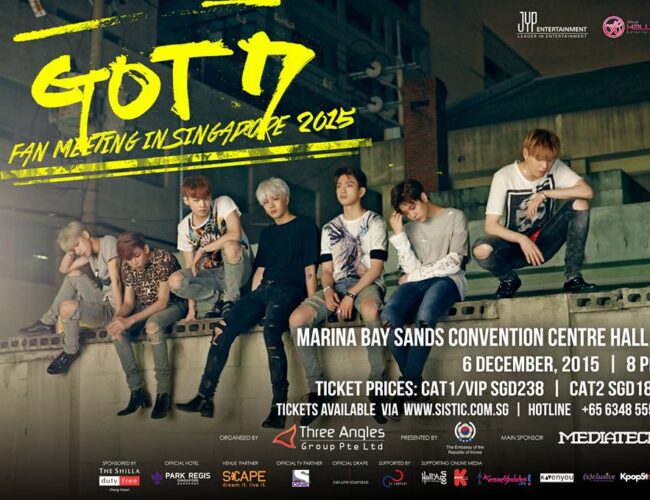 [UPCOMING EVENT] GOT7 Fanmeet in Singapore 2015