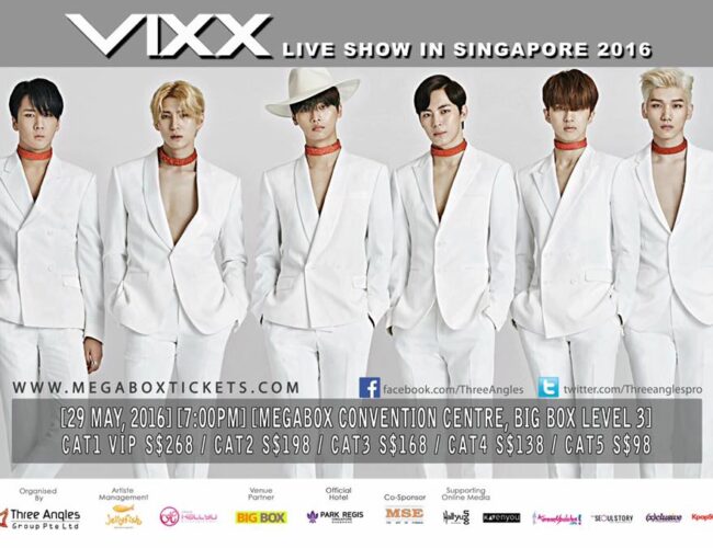 [UPCOMING EVENT] 2016 VIXX Live Show in Singapore