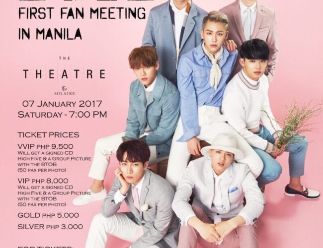[UPCOMING EVENT] BTOB: First Fan Meeting In Manila