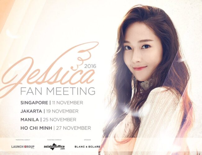[UPCOMING EVENT] 2016 Jessica Jung Fan Meeting in Singapore, Jakarta & Manila