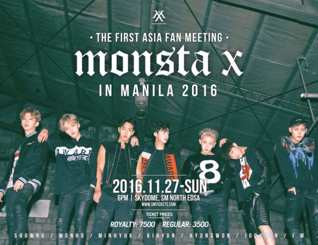 [UPCOMING EVENT] MONSTA X: The First Asia Fanmeeting in Manila