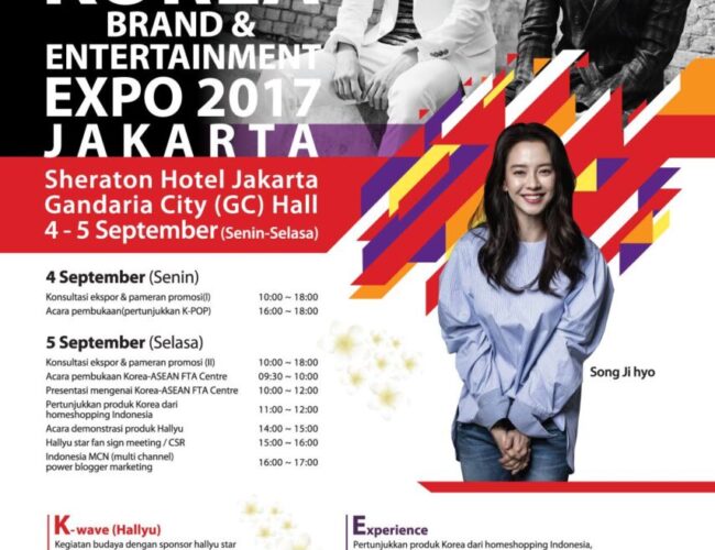 [UPCOMING EVENT] Song Jihyo, Super Junior Donghae & Eunhyuk To Greet Fans At Korea Brand and Entertainment Expo 2017 in Jakarta