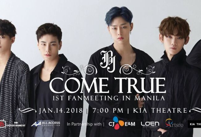 [UPCOMING EVENT] JBJ ‘COME TRUE’ First Fanmeeting In Manila