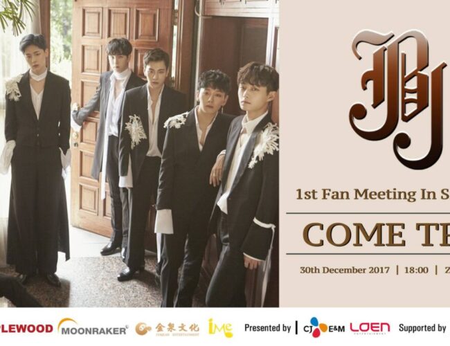 [UPCOMING EVENT] JBJ ‘COME TRUE’ First Fan Meeting in Singapore