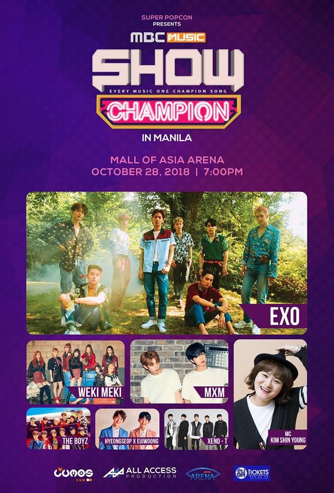 [UPCOMING EVENT] MBC MUSIC SHOW CHAMPION Returns to Manila this October ...