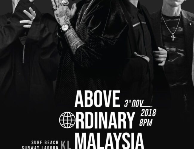 [UPCOMING EVENT] Jay Park, Simon D, Dean and Rad Museum to headline Above Ordinary Malaysia Concert in November