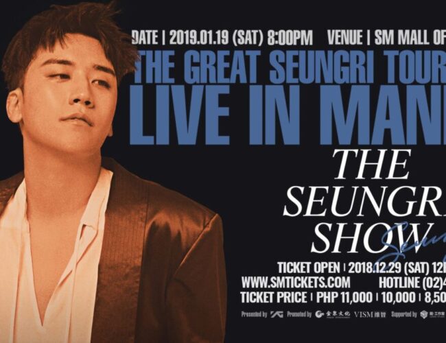 [UPCOMING EVENT] The Great Seungri Tour 2019 in Asia
