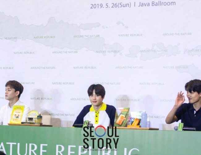 [INDONESIA] Future Plans and Beauty Sharing Session with EXO at Nature Republic “Around The Nature” Press Conference