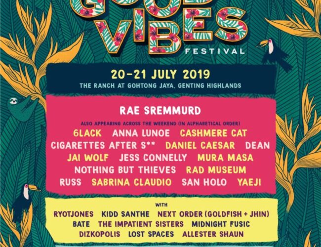 [UPCOMING EVENT] DEAN, RAD MUSEUM & DJ YAEJI To Join For Good Vibes Festival 2019 in Malaysia