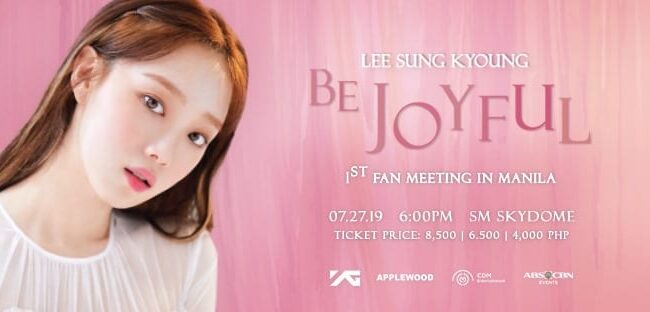[UPCOMING EVENT] Lee Sungkyung: ‘Be Joyful’ First Fanmeeting in Manila