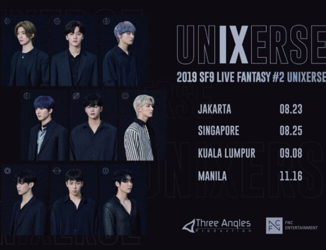 [UPCOMING EVENT] SF9 brings their ‘UNIXERSE’ to Indonesia, Singapore, Malaysia & Philippines