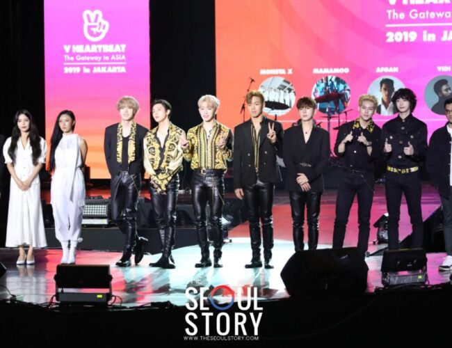 [INDONESIA] MONSTA X, MAMAMOO, and Afgan Greet the Press Before Firing Up the V HEARTBEAT Stage