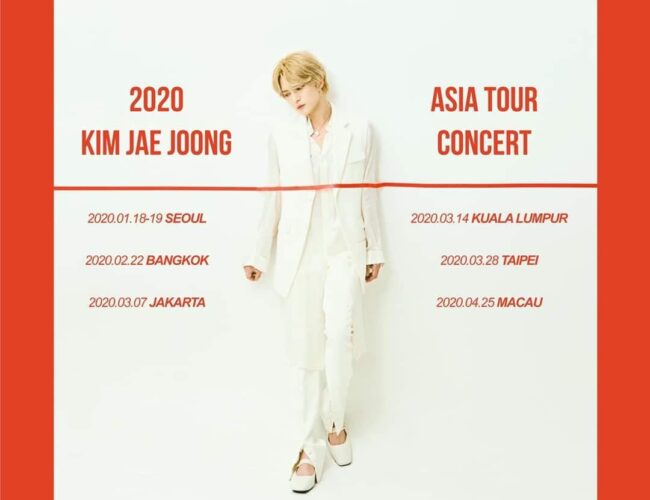 [UPCOMING EVENT] 2020 KIM JAE JOONG Asia Tour Concert in Jakarta and Kuala Lumpur