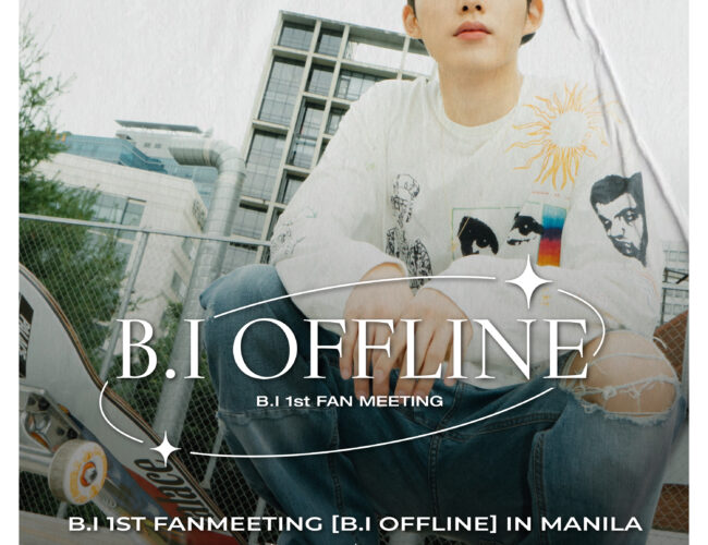 [UPCOMING EVENT] B.I 1st Fanmeeting ‘B.I OFFLINE’ in Manila and Singapore