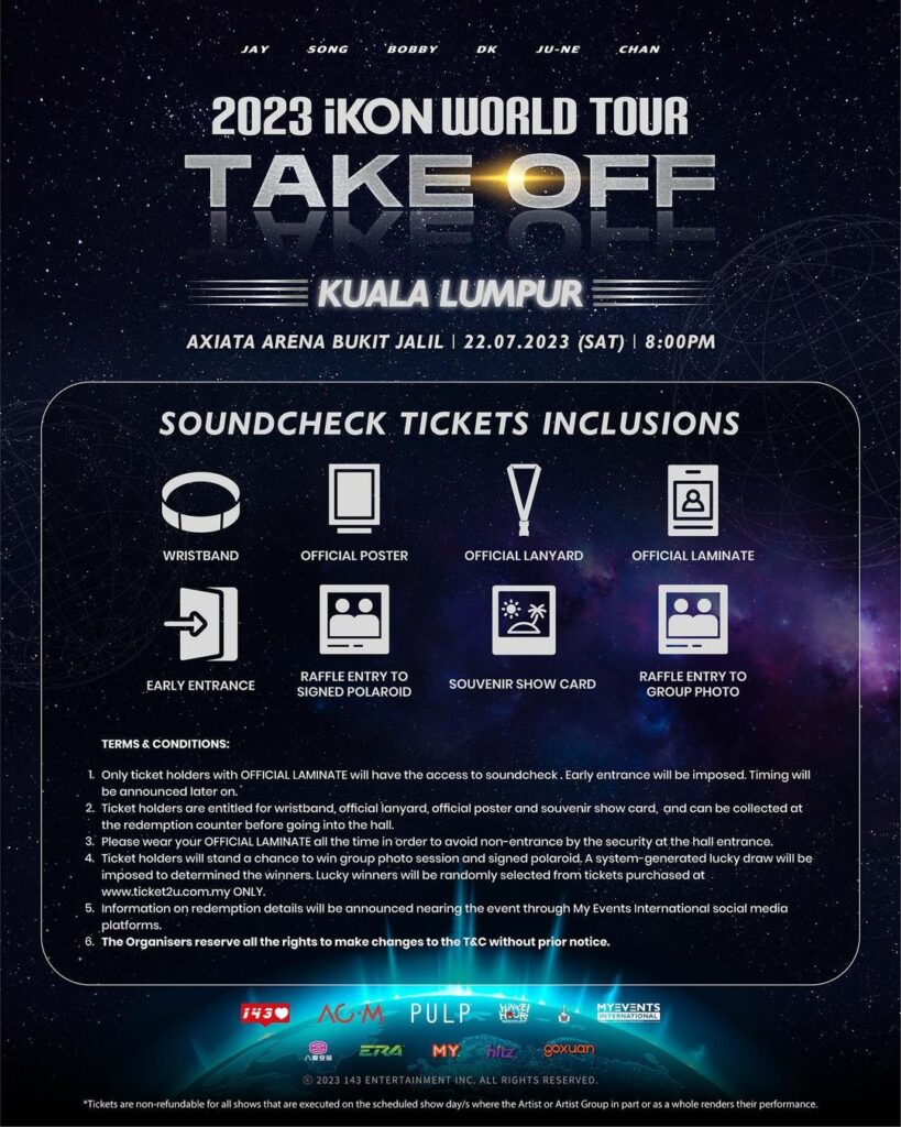 ikon tour 2023 malaysia