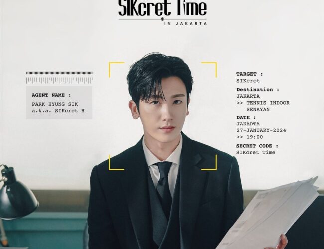 [UPCOMING EVENT] PARK HYUNG SIK 2024 ASIA TOUR FAN MEETING ‘SIKCRET TIME’ IN JAKARTA