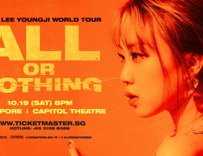 [UPCOMING EVENT] LEE YOUNGJI 1ST WORLD TOUR ‘ALL OR NOTHING’ IN SINGAPORE